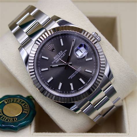 gray rolex datejust